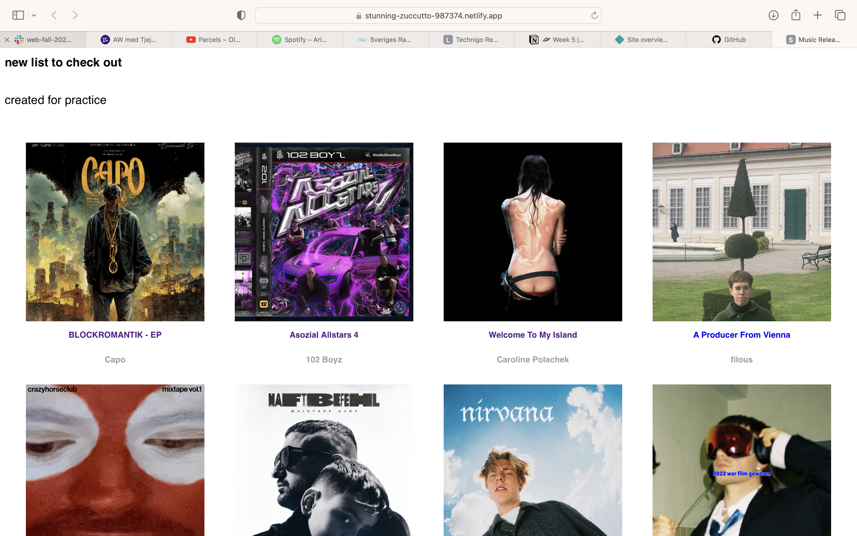 project music releases