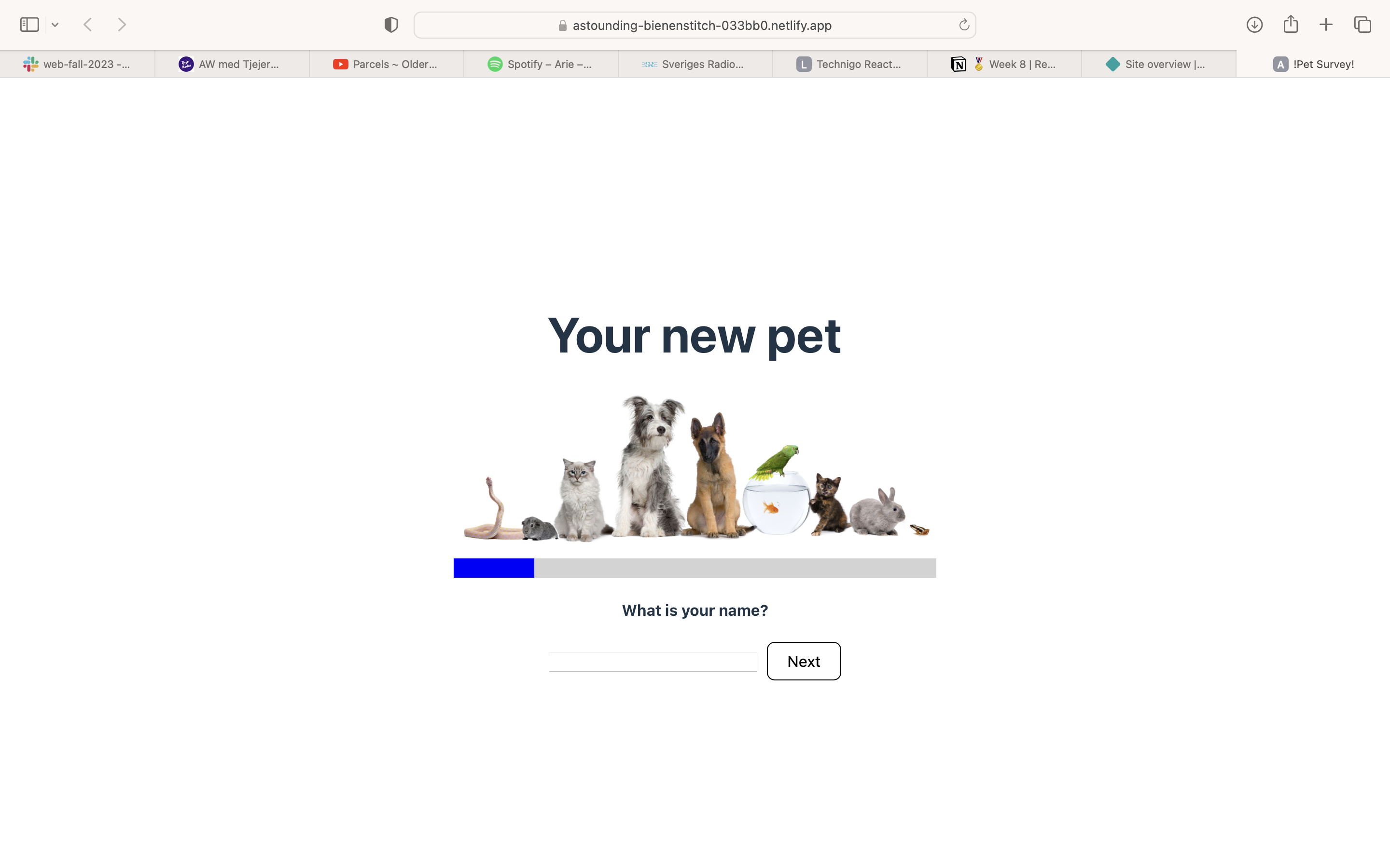 project pet survey